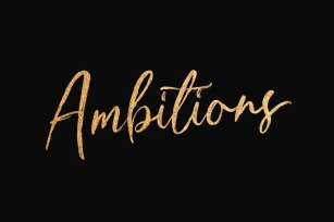 Ambition Brush Font Download