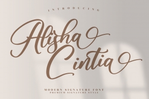 Alisha Cintia Font Download