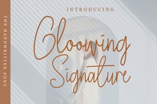 Gloowing Signature Font Download