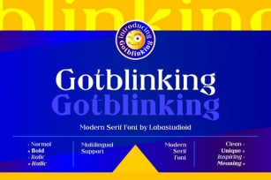 Gotblinking Font Download
