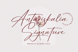 Antariskalia Signature Font Download