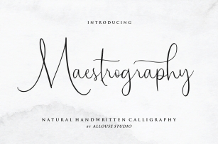 Maestrography Font Download