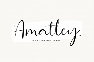 Amatley Script Handwritten Font Download
