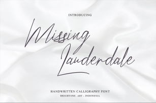 Missing Lauderdale Font Download