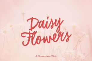 Daisy Flowers handwritten Font Download