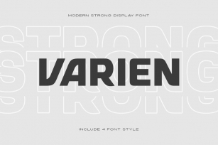 VARIEN - Modern Strong Display Font Font Download