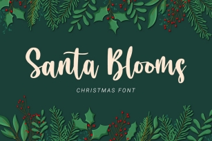 Santa Blooms Font Download