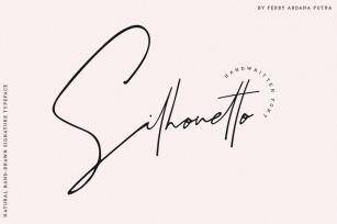 Silhouetto | Hand-drawn Signature Font Font Download