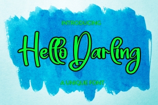 Hello Darling Font Download