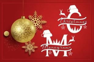 Cute Christmas Monogram Font Download