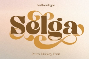 Selga - Retro Display Font Font Download