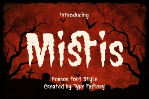 Mistis - Horror Font Style Font Download
