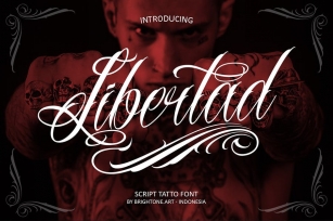 Libertad - Tattoo Script Font Download