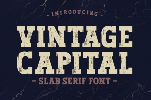 Vintage Capital Font Download