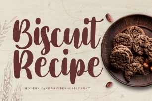 Biscuit Recipe Font Download