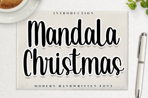 Mandala Christmas Font Download