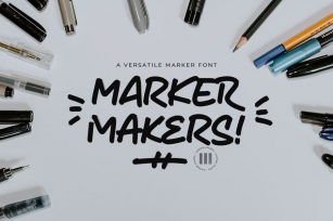 Marker Makers - A Stunning Marker Font Font Download