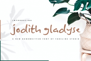 Jodith gladyse Font Download