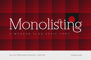 Monolisting - Slab Serif Font Font Download