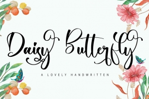 Daisy Butterfly Font Download