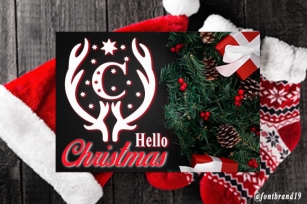 Hello Christmas Monogram Font Download