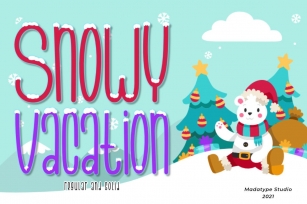 Snowy Vacation Font Download