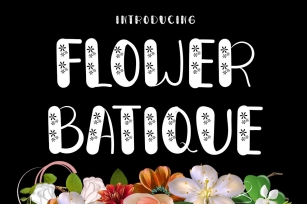 Flower Batique Font Download
