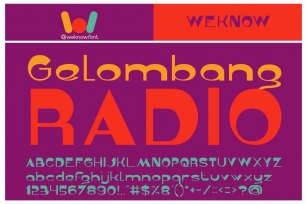 Gelombang Radio Font Download