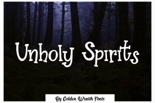 Unholy Spirits Font Download