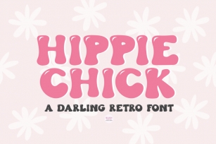 HIPPIE CHICK Retro Serif Font Font Download