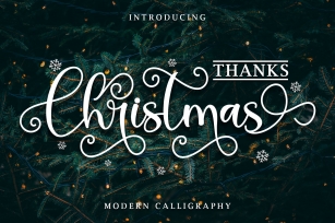 Thanks Christmas Font Download
