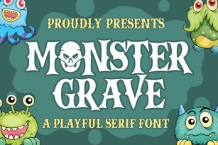 Monster Grave a Playful Serif Font Font Download