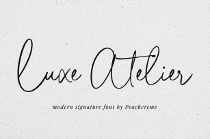 Luxe Atelier Modern Signature Font Download
