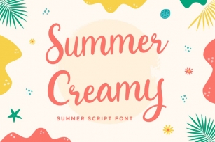 Summer Creamy – Summer Script Font Font Download