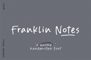 Franklin Notes Font Download