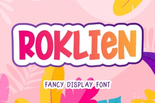 Roklien || Fancy Display Font Download