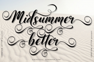 Midsummer better Font Download