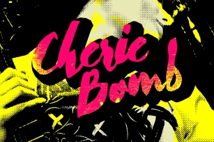 Cherie Bomb! Punk rock brush Font Download