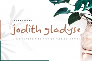 Jodith gladyse - Intro Sale! Font Download
