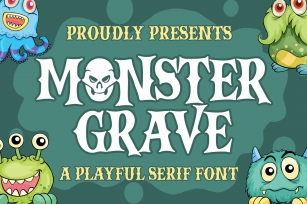 Monster Grave a Playful Serif Font Download