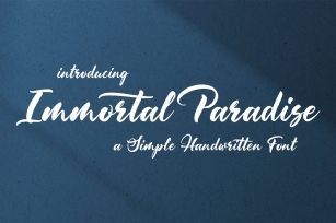 Immortal Paradise Font Download