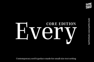 Every Core Edition Font Download