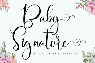 Baby Signature Font Download