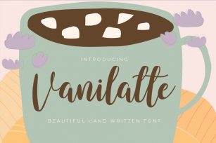Vanilatte - Script font with a natural handwritten Font Download