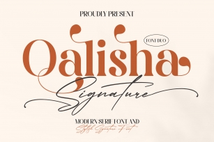 Qalisha Signature Font Download