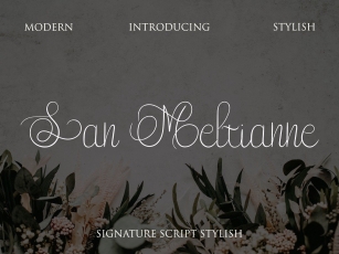 San Meltianne Font Download