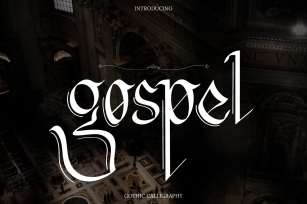 Gospel Gothic Calligraphy Font Download