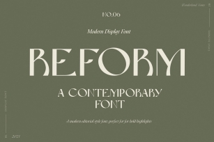 Reform Modern Display Font Download