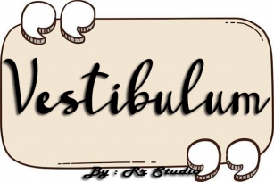 Vestibulum Font Download