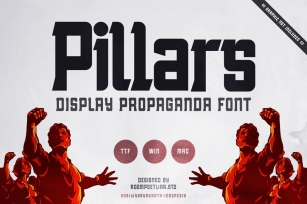 Pillars Display Font Font Download
